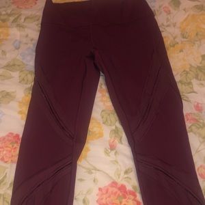 Lululemon mesh 7/8 leggings